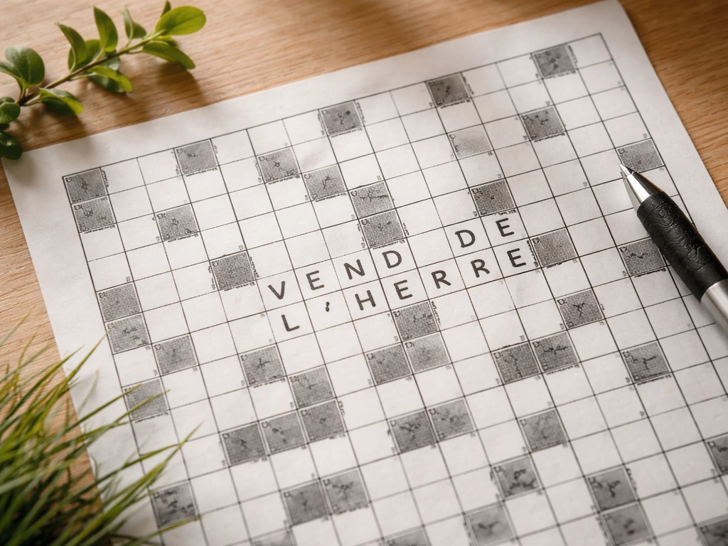 Vend de l’herbe mots fléchés : solutions par nombre de lettres